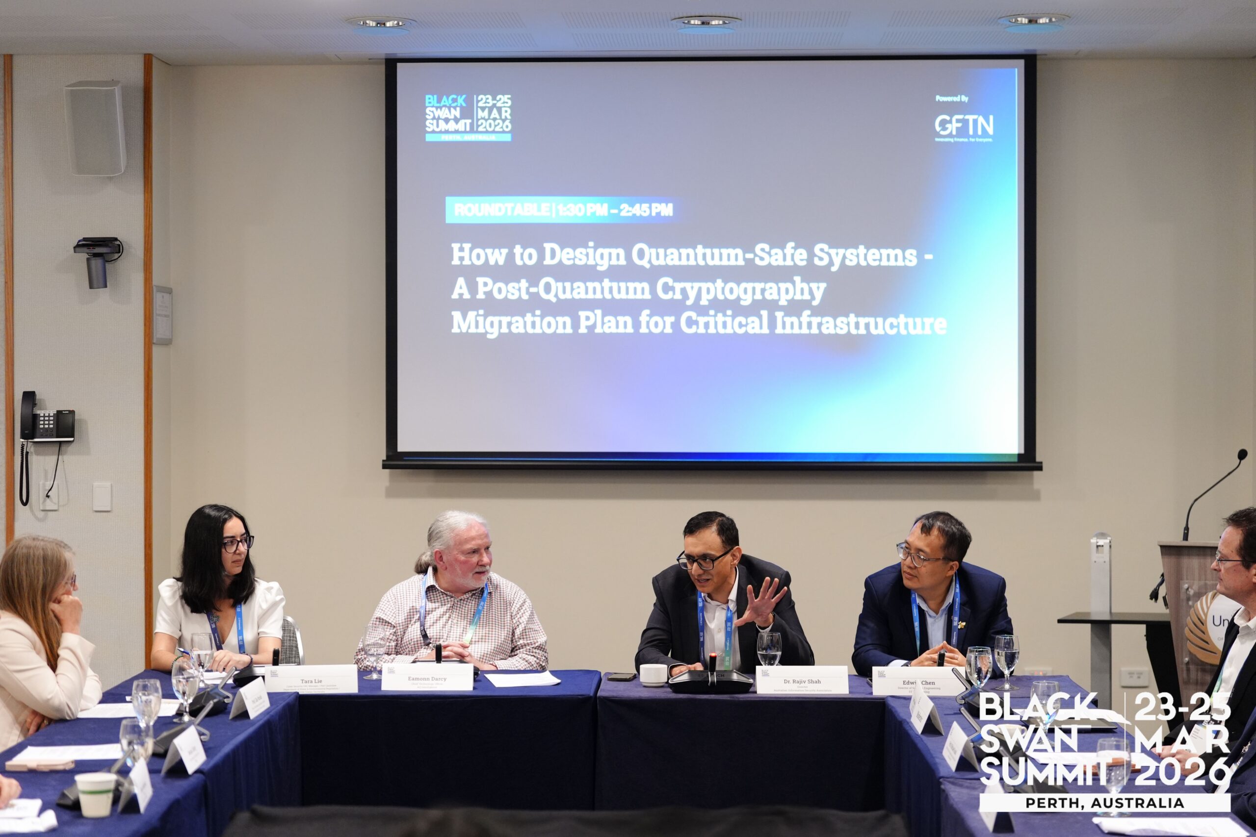 Roundtable participants in active discussion