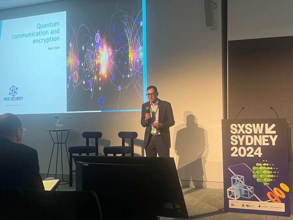 Rajiv Shah speaking at SXSW Sydney 2024